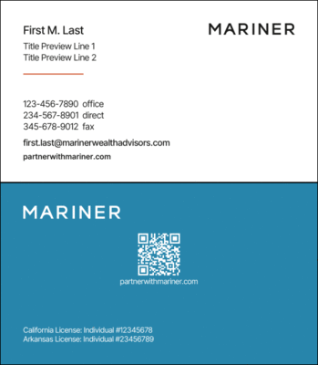 Image of Mariner Business Card - CPG